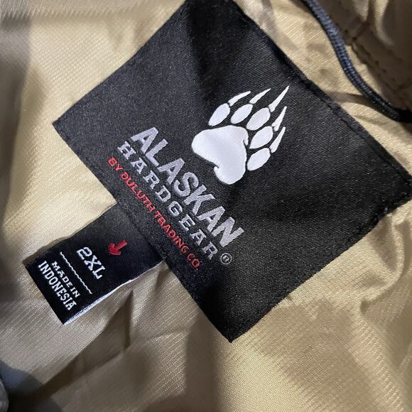 Duluth Alaskan‎ Hardgear Jacket Quilted Lightweight Snap Up Hand Pockets XXL - Picture 7 of 10